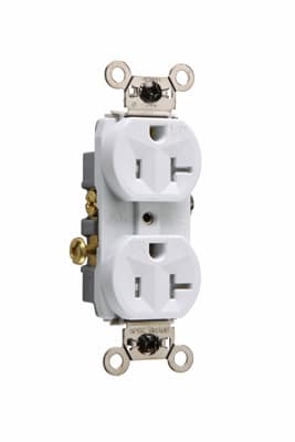 Pass & Seymour / Legrand - Pass & Seymour WR20-TRW White Weather Resistant Commercial Grade Receptacles