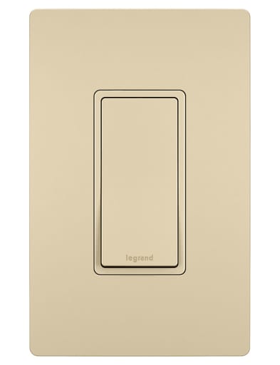 Pass & Seymour / Legrand - Pass & Seymour TM870-I Decorator Switch,1Pole 15Amp, 120/277V Grounding, Ivory