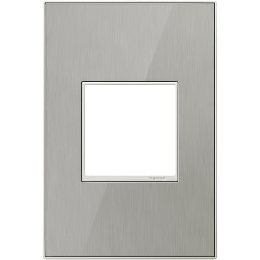 Pass & Seymour / Legrand - Pass & Seymour AWM1G2-MS4 1-Gang 2-Module Wall Plate - Brushed Stainless Steel