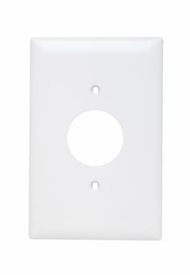 Pass & Seymour / Legrand - Pass & Seymour TPJ7-W 1Gang Wall Plate, Single Receptacle, Nylon, Jumbo - White