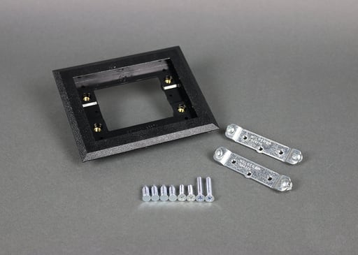 The Wiremold Co - Wiremold 817PCC-BLK 1-Gang Nonmetallic Carpet Flange - Black