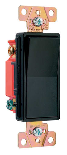 Pass & Seymour / Legrand - Pass & Seymour 2623-BK Three-way, Back and Side Wire, Decorator Switch, 20 amps, 120/277V -Black