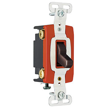 Pass & Seymour / Legrand - Pass & Seymour PS20AC4 4Way Toggle Switch, Back & Side Wire, 20Amp 120/277Volt, Brown