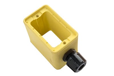 Pass & Seymour / Legrand - P&S 3059 YEL RUBBER BOX, 1 GRIP, ST