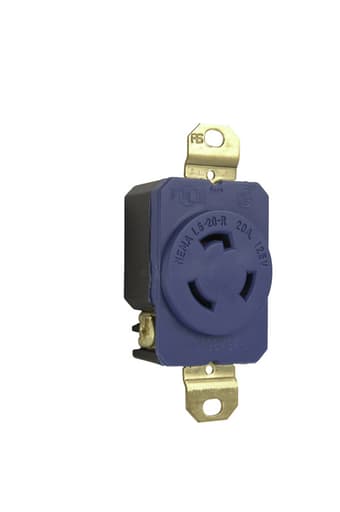 Pass & Seymour / Legrand - P&S L520RBL 20A 125V BLUE TURNLOK R