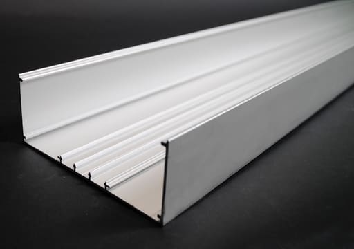 The Wiremold Co - Wiremold AL5200B-10 5 x 2" Satin Anodized Aluminum 2-Channel Raceway Base