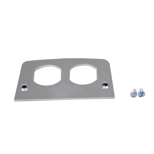 The Wiremold Co - Wiremold 500DR 2-5/8 x 4-1/2" Service Fitting Duplex Face Plate
