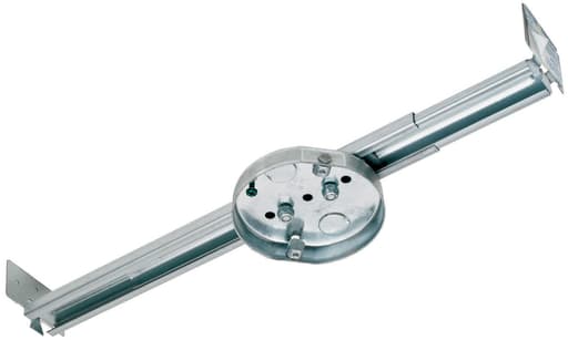 Pass & Seymour / Legrand - Pass & Seymour 77702 0.625" Depth 8 cu.in Steel Heavy Duty Slide Fan Support Shallow Box