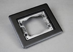 The Wiremold Co - Wiremold 817TCAL-BK 1-Gang Carpet & Tile Flange, Black