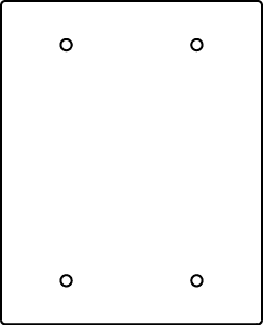 The Wiremold Co - Wiremold RFB119-2SB RFB9 and RFB11-Series Blank Device Plate