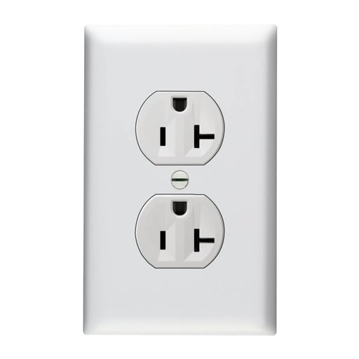 Pass & Seymour / Legrand - P&S 3232TR20SW TR DUPLEX REC 20A 12