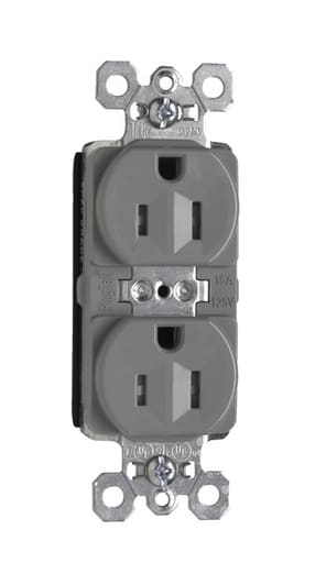 Pass & Seymour / Legrand - P&S PTTR5262GRY DUP RECEP TR 15A 12