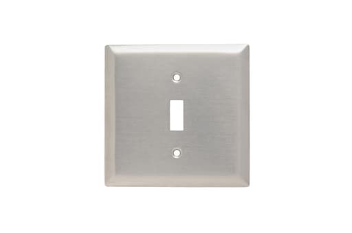 Pass & Seymour / Legrand - Pass & Seymour SS740 2Gang Wall Plate, Toggle (Centered), Standard - 302/304 Stainless Steel