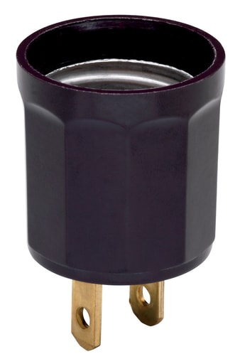 Pass & Seymour / Legrand - Pass & Seymour 61 Outlet To Lampholder Adapter