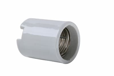 Pass & Seymour / Legrand - Pass & Seymour 8694 Mogul Base, Porcelain, Screw Terminals, Keyless, Single Pole With Bushings, 4Kv Pulse Rated, White