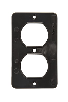 Pass & Seymour / Legrand - Pass & Seymour 3051BK 1-Gang Black Duplex Cover Plate