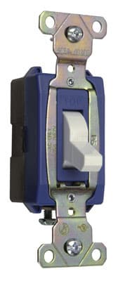Pass & Seymour / Legrand - Pass & Seymour PS371510-W Canadian 1pole Switch, Back & Side Wire, 15A 347V - White