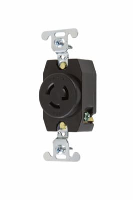 Pass & Seymour / Legrand - Pass & Seymour 4760 Turnlok Single Receptacle 3wire 15A 277v