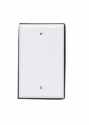 Pass & Seymour / Legrand - Pass & Seymour WPB1-W 1-Gang White Aluminum Blank Weatherproof Cover
