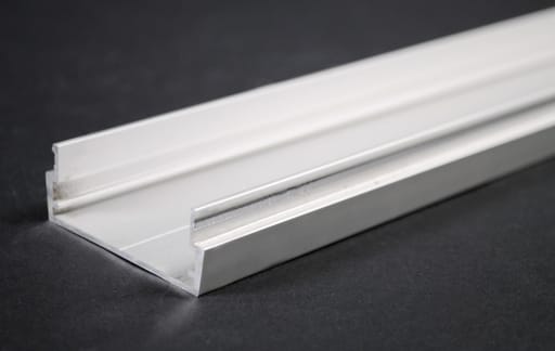 The Wiremold Co - Wiremold AL2400B-5 5 Foot x 2" Satin Anodized Aluminum 1-Channel Raceway Base