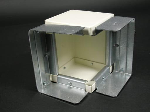 The Wiremold Co - Wiremold G6017TX 3-1/2" Gray Steel Multiple Channel Raceway Combination Internal or External Elbow