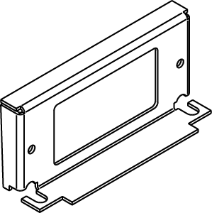 The Wiremold Co - Wiremold CIHT-GFI RFB4-CI-1-Series Internal GFI Bracket