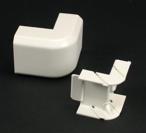 The Wiremold Co - Wiremold NM2018 1" Ivory Non-Metallic 1-Channel Raceway External Elbow