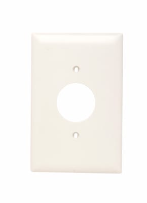 Pass & Seymour / Legrand - Pass & Seymour TPJ7-LA 1Gang Wall Plate, Single Receptacle, Nylon, Jumbo - Light Almond