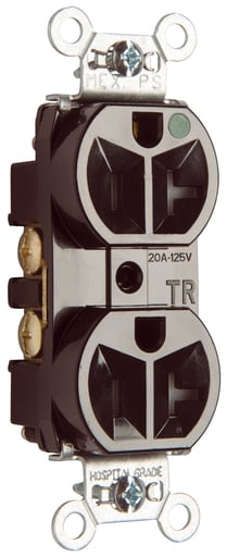 Pass & Seymour / Legrand - P&S TR8300H TR COMPACT HG DUP REC 2