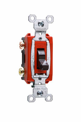 Pass & Seymour / Legrand - Pass & Seymour CS20AC3 Commercial 3way Switch, Side Wire, 20A 120/277V - Brown