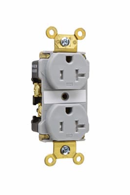 Pass & Seymour / Legrand - P&S TR63GRY TAMPR RESISTNT RECP 20A