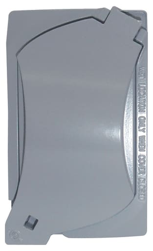Pass & Seymour / Legrand - Pass & Seymour CA1U-2681G Universal Cast WeatherproofCover, One Gang for #26, #8, #1 Openings