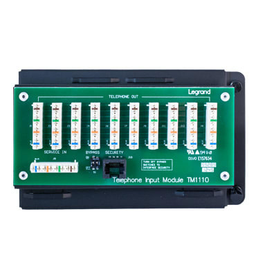 Pass & Seymour / Legrand - On-Q TM1110 10-Way Black IDC Telephone Module with RJ31X