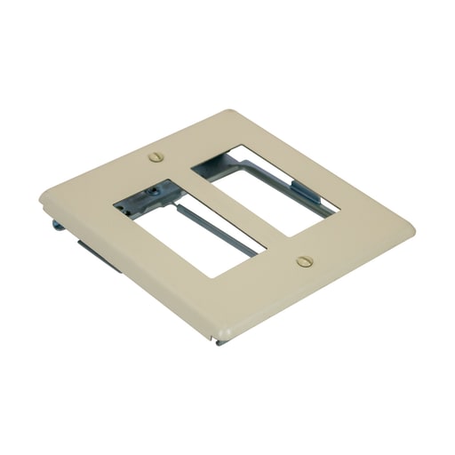 The Wiremold Co - Wiremold V4047RR 2-GANG W/TWO RECTANGULAR OPENINGS IVORY