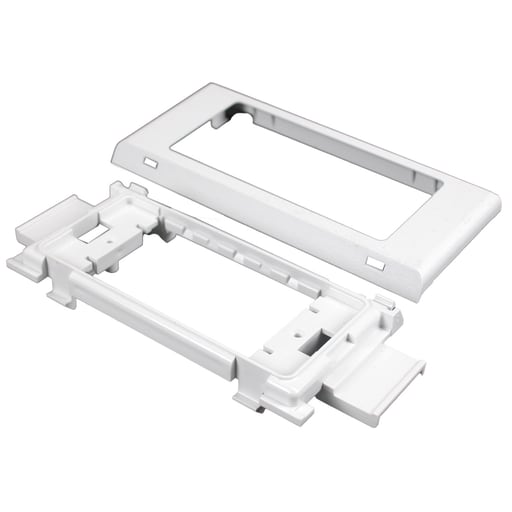 The Wiremold Co - Wiremold 5450T 4-7/8 x 2-1/2" Ivory Non-Metallic Multiple Channel Raceway Twin Snap Device Bracket