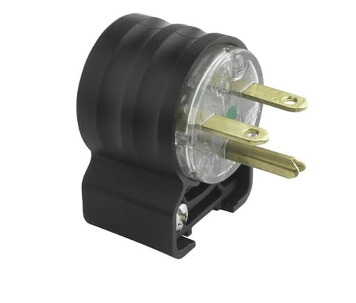 Pass & Seymour / Legrand - Pass & Seymour PS5466-HGAN Straight Blade Angle Plug 3way, 20A 250V, Hospital Grade