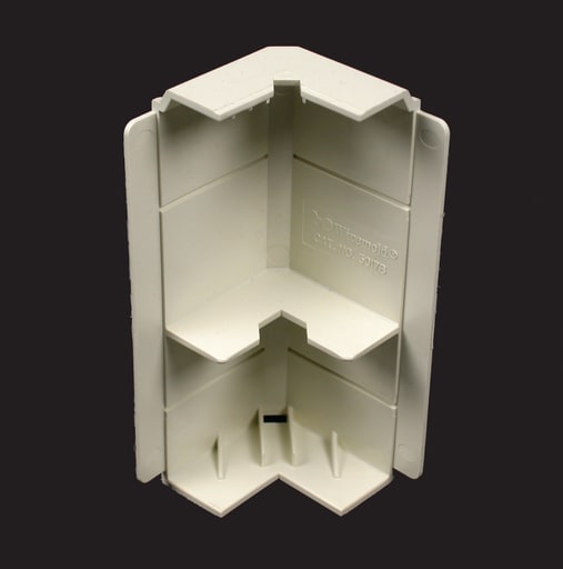 The Wiremold Co - Wiremold 5017B 5-5/16 x 1-5/16" Non-Metallic Multiple Channel Raceway Internal Elbow Base