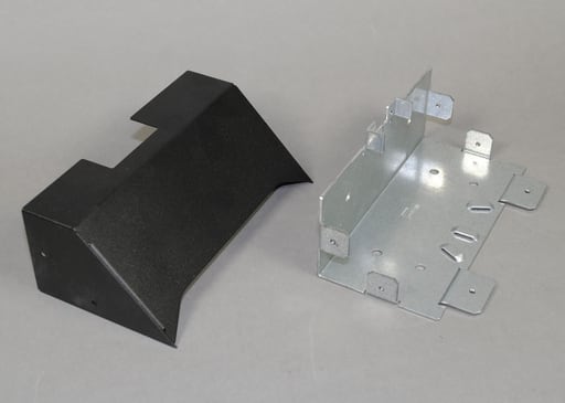 The Wiremold Co - Wiremold OFR89-2400 7-3/16 x 4 x 2-9/16" Steel Multiple Channel Raceway Transition