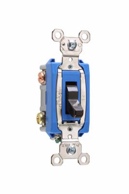 Pass & Seymour / Legrand - Pass & Seymour PS15AC3 3wayToggleSwitch, Back & Side Wire, 15A 120/277V - Brown