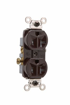 Pass & Seymour / Legrand - Pass & Seymour WR20-TR Brown Weather Resistant Commercial Grade Receptacles