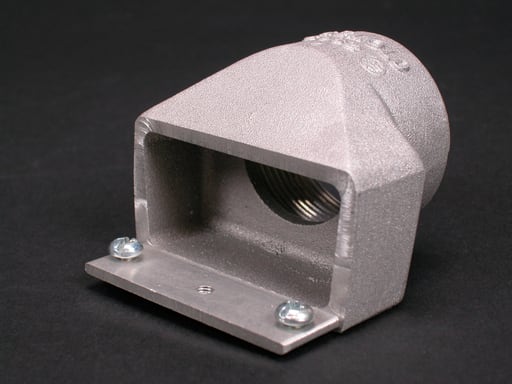 The Wiremold Co - Wiremold G3082 2-11/16 x 2-11/16" Gray Steel 1-Channel Raceway Conduit Connector