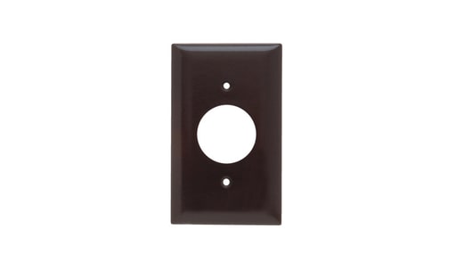 Pass & Seymour / Legrand - Pass & Seymour SP7 1Gang Wall Plate, Single Receptacle, Standard - Brown