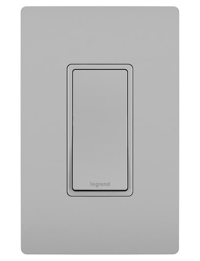 Pass & Seymour / Legrand - P&S TM873GRYCC10 DECOR SW 3W 15A 12