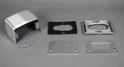 The Wiremold Co - Wiremold 525J 4-Piece GFI Device Plate Pedestal Service Fitting
