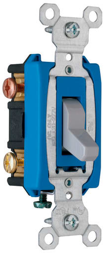 Pass & Seymour / Legrand - Pass & Seymour CS15AC3-GRY Commercial 3way Switch, Side Wire, 15A 120/277V - Gray.
