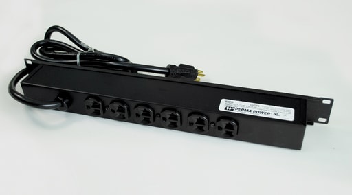 The Wiremold Co - Wiremold R5BZ20-15 Plug-In Outlet Center Unit / Rack Mount 120V/20A/6 rear O/L /lighted switch/15' cord/Computer Grade Surge