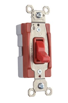 Pass & Seymour / Legrand - Pass & Seymour PT20AC3-RED PlugTail™ 3Way Toggle Switch, 20A 120/277V - Red