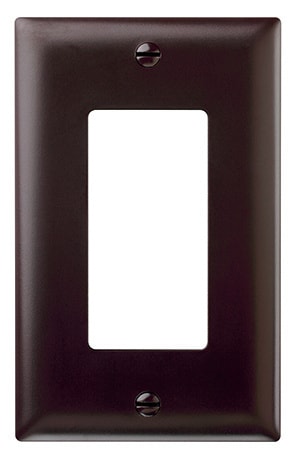 Pass & Seymour / Legrand - Pass & Seymour TP26 1Gang Wall Plate, Decorator, Nylon, Standard - Brown