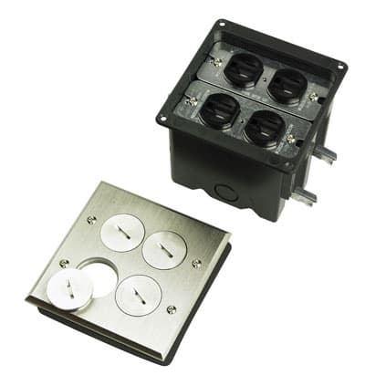 Pass & Seymour / Legrand - P&S FB2TRDR2N FLOOR BOX 2G 2 DUPLEX