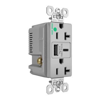 Pass & Seymour / Legrand - P&S TR20HUSBAC6GRY 20A 125V HGTR RE